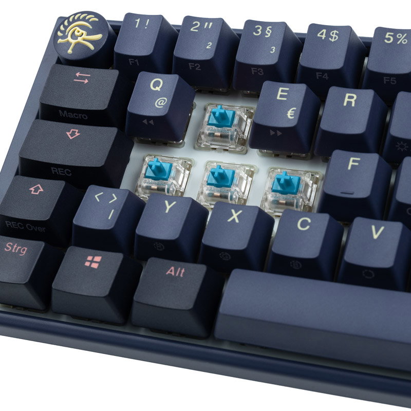 Ducky One 3 Cosmic Blue Mini Gaming keyboard, RGB LED - MX-Blue