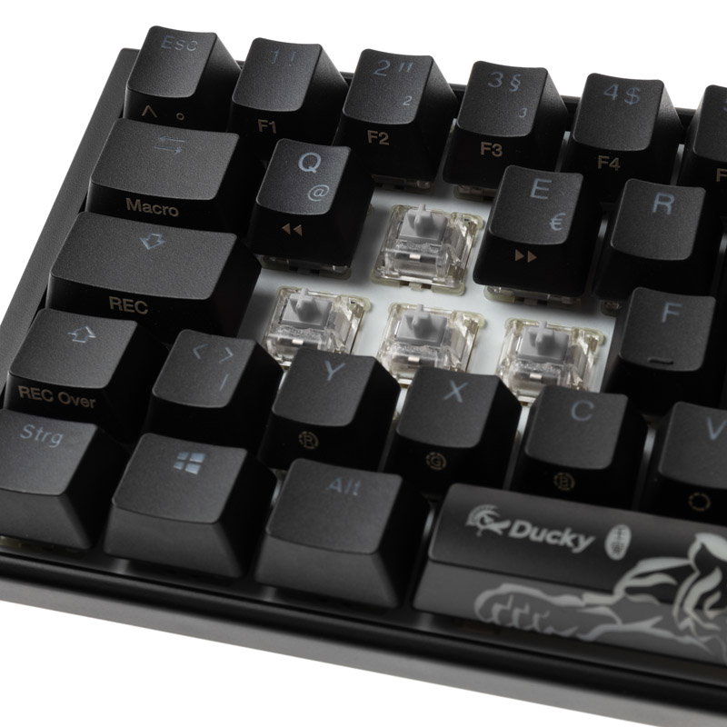 Ducky One 3 Classic Black/White SF Gaming keyboard, RGB LED - MX-Speed-Silver