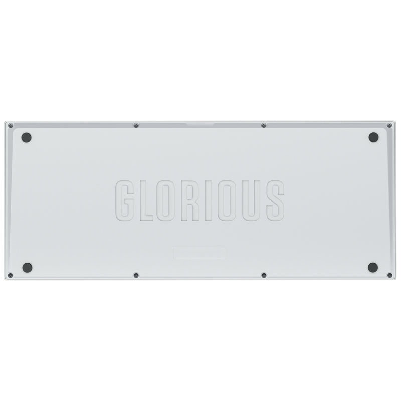 Glorious GMMK Pro White Ice 75% TKL Keyboard - Barebone, ANSI Layout, Silver