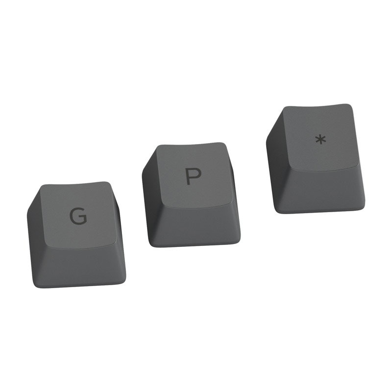 Glorious GPBT Keycaps - 114 PBT Caps, ANSI, US Layout, Black Ash
