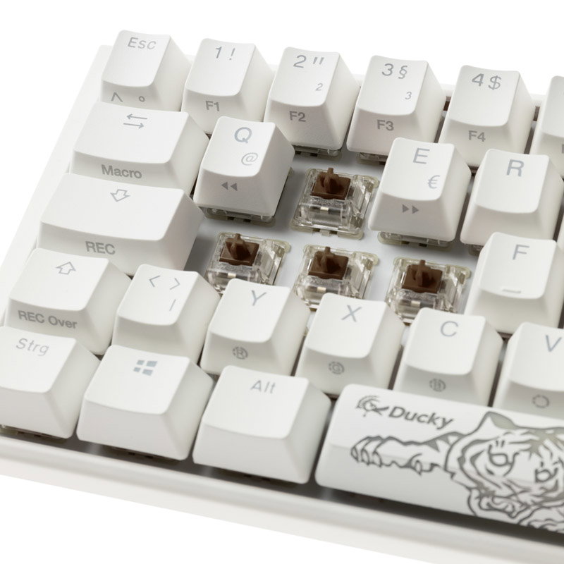 Ducky One 3 Classic Pure White SF Gaming keyboard, RGB LED - MX-Brown