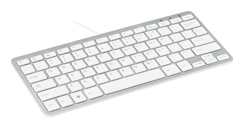 R-GO COMPACT KEYBOARD QWERTY - US WHITE WIRED