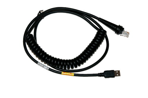 USB BLACK TYPE A 3M - COILED 5V HOST POWER