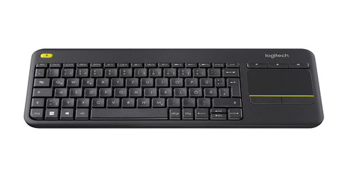 WIRELESS TOUCH KEYBOARD K400 - PLUS BLACK (GERMAN) K400+ BLACK