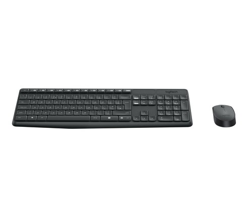 MK235 WIRELESS KEYBOARD MOUSE - GREY-PAN-2.4GHZ-NORDIC