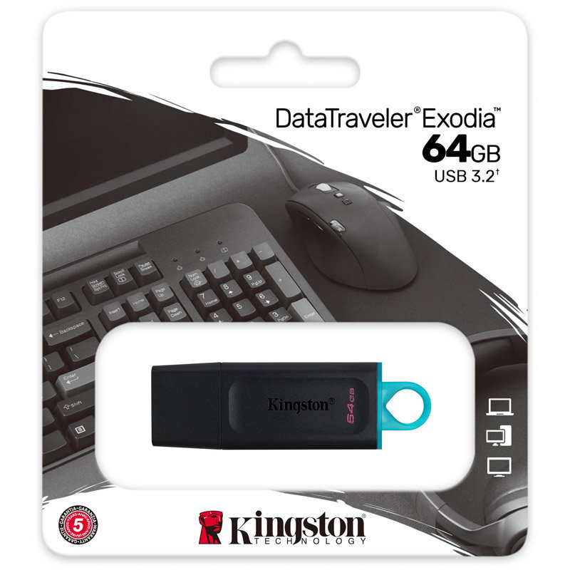 Kingston DataTraveler Exodia, USB 3.2 Typ A - 64 GB