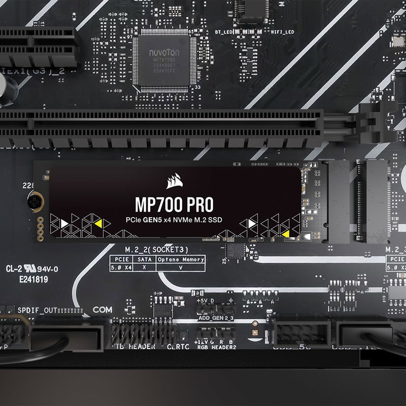 Corsair MP700 Pro NVMe SSD, PCIe 5.0 M.2 Typ 2280 - 4 TB