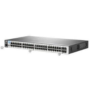 HP Switch (2530-48-PoE+), 48 Port + 4 SFP ports 1000Mbps ports, fixed(desktop/19 telco rack), Basic Layer2,POE, Managed Switch (Open Box)