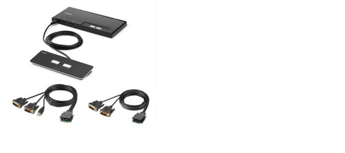 2-PORT DUAL HEAD DVI MODULAR - SECURE KVM SWITCH PP4.0 W/REMOTE