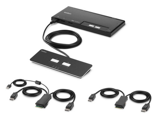 2-PORT DUAL HEAD DP MODULAR - SECURE KVM SWITCH PP4.0 W/REMOTE