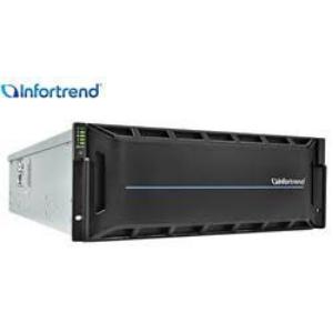 4U/60bay dual redundant Infortrend controller expansion enclosure by one drawer including 6x 12Gb SAS ports, 2x(1200W PSU+FAN Module), 60xdrive trays, 2x 12G to 12G SAS cables for storage or expansion enclosure with 12G interface and 1xRackmount kit