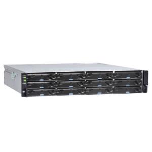 EonStor DS 1000 Gen2 - 2U/12bay (LFF 3.5), High IOPS solutions, Dual Redundant Infortrend controller subsystem including 2x12Gb SAS EXP. Ports, 8x1G iSCSI ports +2x host board slot(s), 4x8GB, 2x(PSU+FAN Module), 2x (Super capacitor + Flash module), (Incl. Special: 12 Drive HDD/SSD Caddies & Rackmount kit)