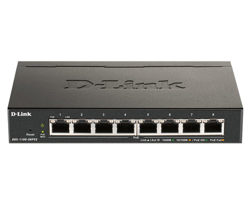 8-PORT POE SMART GIGABIT SWITCH - POE GIGABIT LAYER2