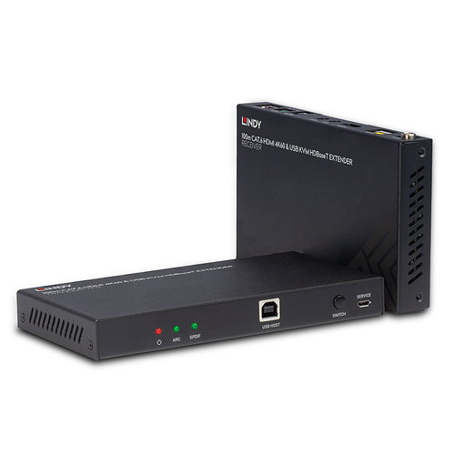 100M HDBASET KVM EXTENDER - HDMI 4K60 CAT.6 IR RS-232
