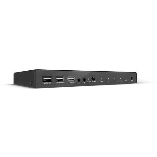 4 PORT KVM SWITCH HDMI - 4K6 USB 2. AUDIO