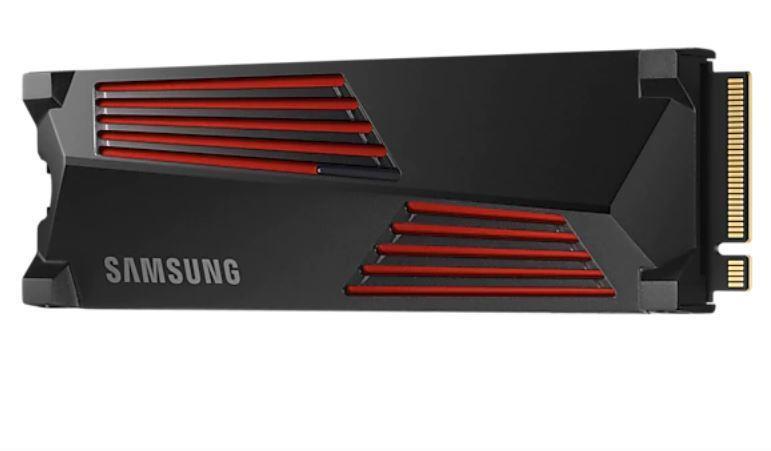 SSD SAMSUNG 990 PRO with Heatsink 4TB M.2 PCIe Gen4 NVMe TLC Write speed 6900 MBytes/sec Read speed 7450 MBytes/sec TBW 2400 TB MTBF 1500000 hours MZ-V9P4T0CW