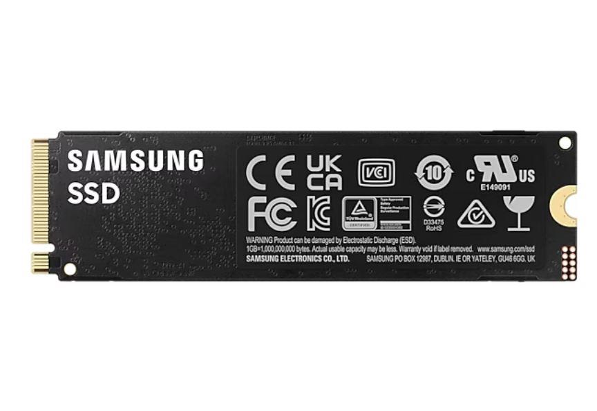 SSD SAMSUNG 990 PRO 4TB M.2 PCIe Gen4 NVMe TLC Write speed 6900 MBytes/sec Read speed 7450 MBytes/sec 2.3mm TBW 2400 TB MTBF 1500000 hours MZ-V9P4T0BW