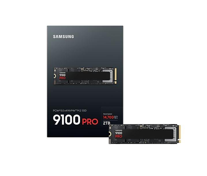 SSD SAMSUNG 9100 PRO 2TB M.2 PCIe Gen5 NVMe TLC Write speed 13400 MBytes/sec Read speed 14700 MBytes/sec 2.38mm TBW 1200 TB MZ-VAP2T0BW