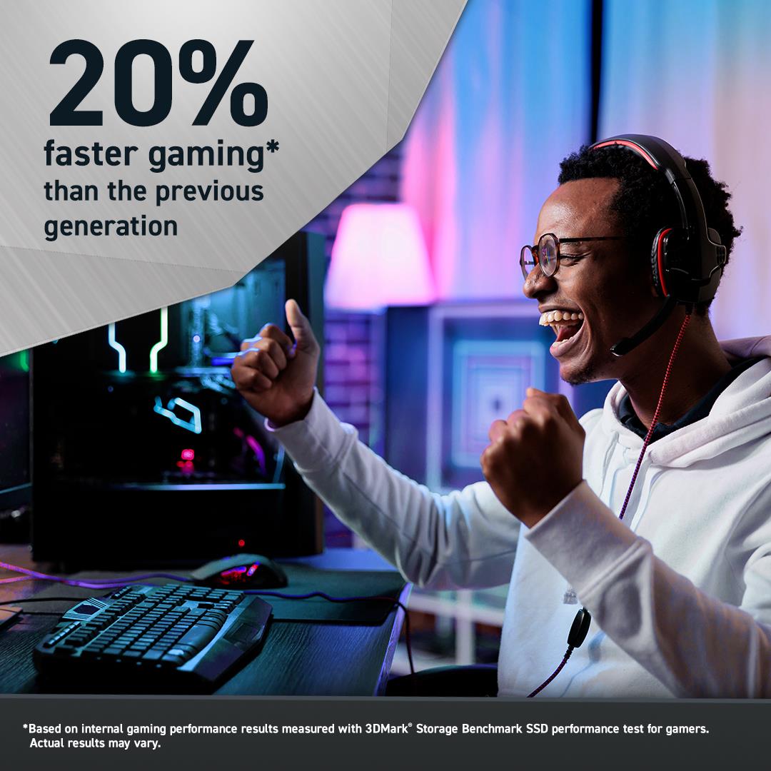 SSD CRUCIAL T700 2TB M.2 PCIe Gen5 NVMe TLC Write speed 11800 MBytes/sec Read speed 12400 MBytes/sec TBW 1200 TB CT2000T700SSD5