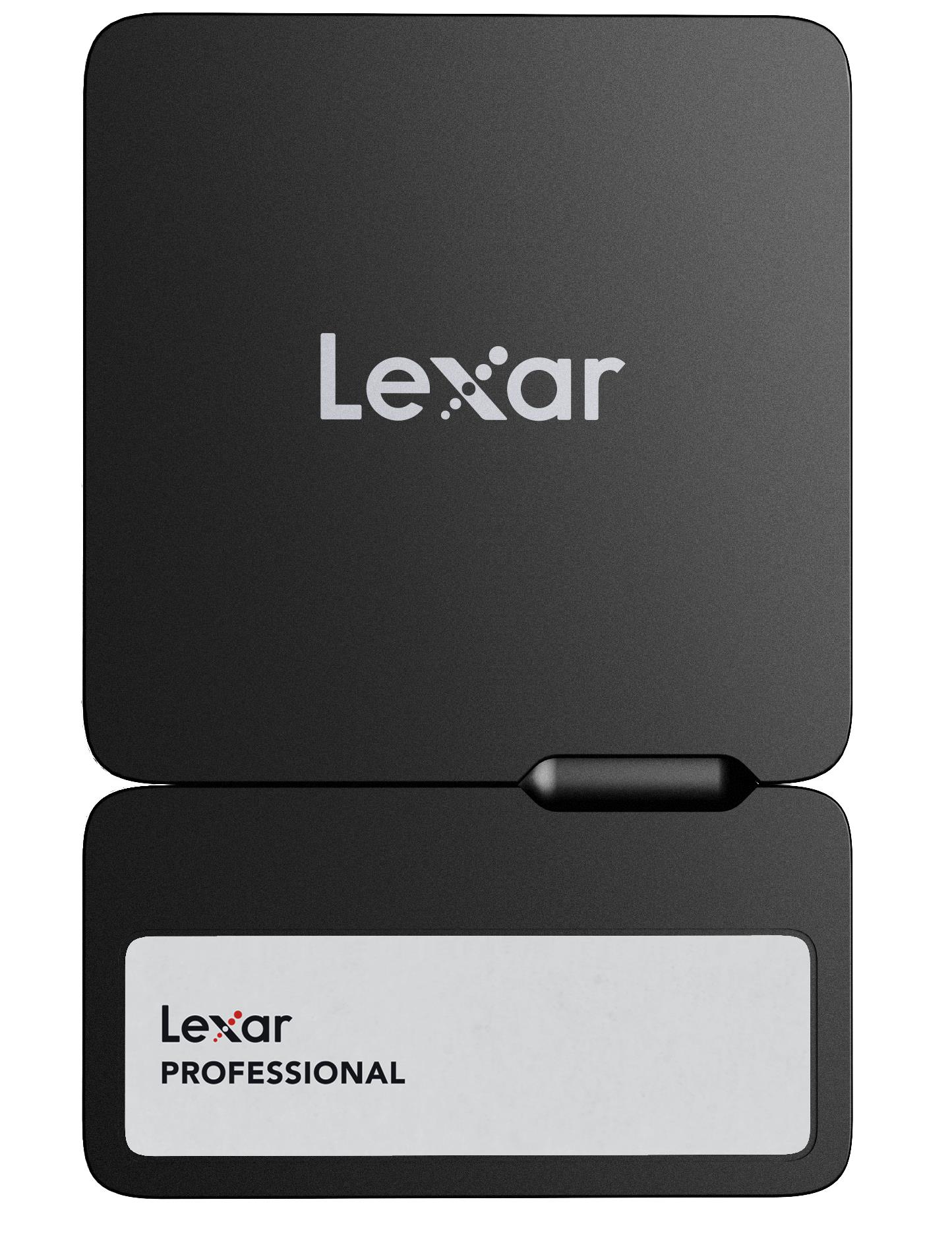 External SSD LEXAR Professional Go Portable 2TB USB 3.2 Write speed 1000 MBytes/sec Read speed 1050 MBytes/sec LSL400S002T-RNBNG