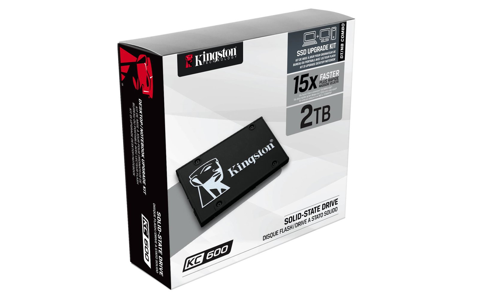 SSD KINGSTON KC600 2TB SATA 3.0 TLC Write speed 520 MBytes/sec Read speed 550 MBytes/sec 2,5 TBW 1200 TB MTBF 1000000 hours SKC600/2048G