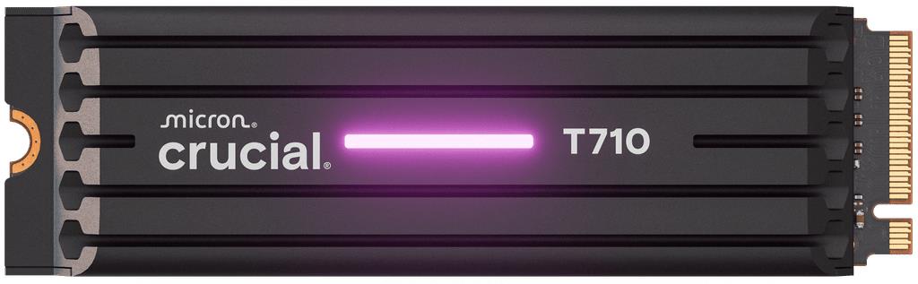 SSD CRUCIAL T710 1TB M.2 PCIe Gen5 NVMe Write speed 13700 MBytes/sec Read speed 14900 MBytes/sec TBW 600 TB CT1000T710SSD5