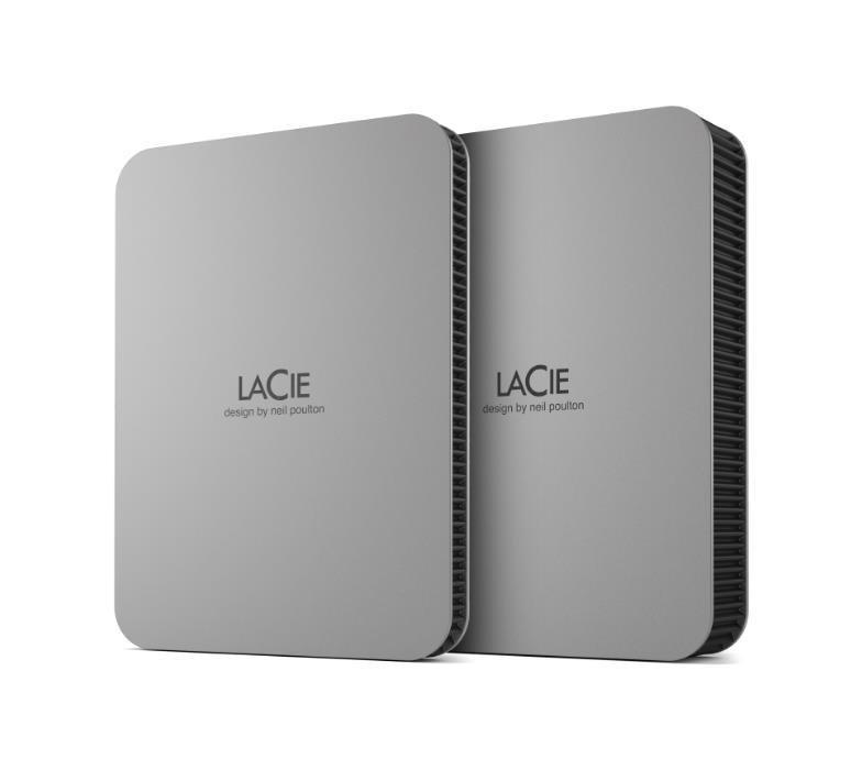 External HDD LACIE Mobile Drive Secure STLR5000400 5TB USB-C USB 3.2 Colour Space Gray STLR5000400