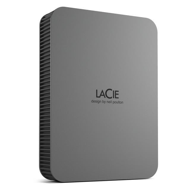 External HDD LACIE Mobile Drive Secure STLR5000400 5TB USB-C USB 3.2 Colour Space Gray STLR5000400