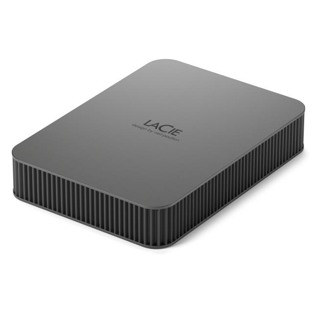 External HDD LACIE Mobile Drive Secure STLR5000400 5TB USB-C USB 3.2 Colour Space Gray STLR5000400