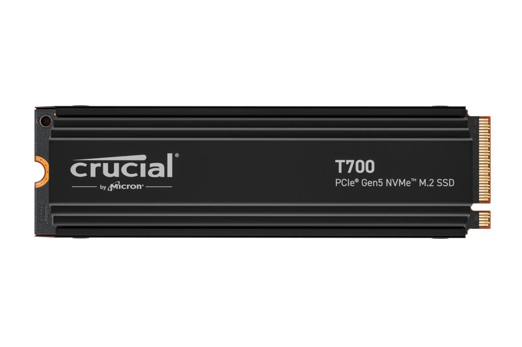 SSD CRUCIAL T700 1TB M.2 PCIe Gen5 NVMe TLC Write speed 9500 MBytes/sec Read speed 11700 MBytes/sec TBW 600 TB CT1000T700SSD5