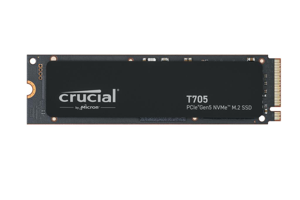 SSD CRUCIAL T705 1TB M.2 PCIe Gen5 NVMe Write speed 10200 MBytes/sec Read speed 13600 MBytes/sec TBW 600 TB CT1000T705SSD3