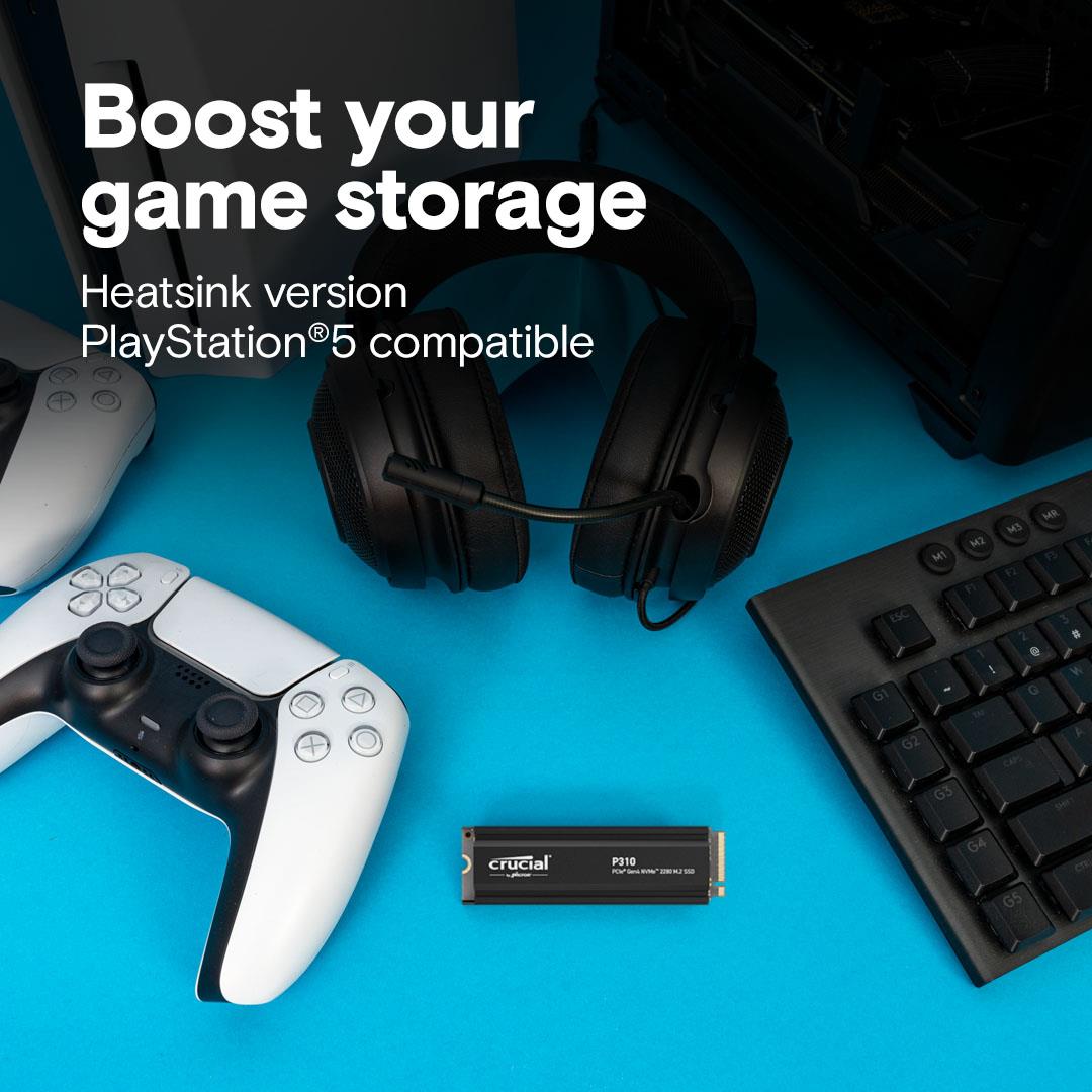 SSD CRUCIAL P310 2TB M.2 PCIe Gen4 NVMe 3D NAND Write speed 6000 MBytes/sec Read speed 7100 MBytes/sec TBW 440 TB CT2000P310SSD5