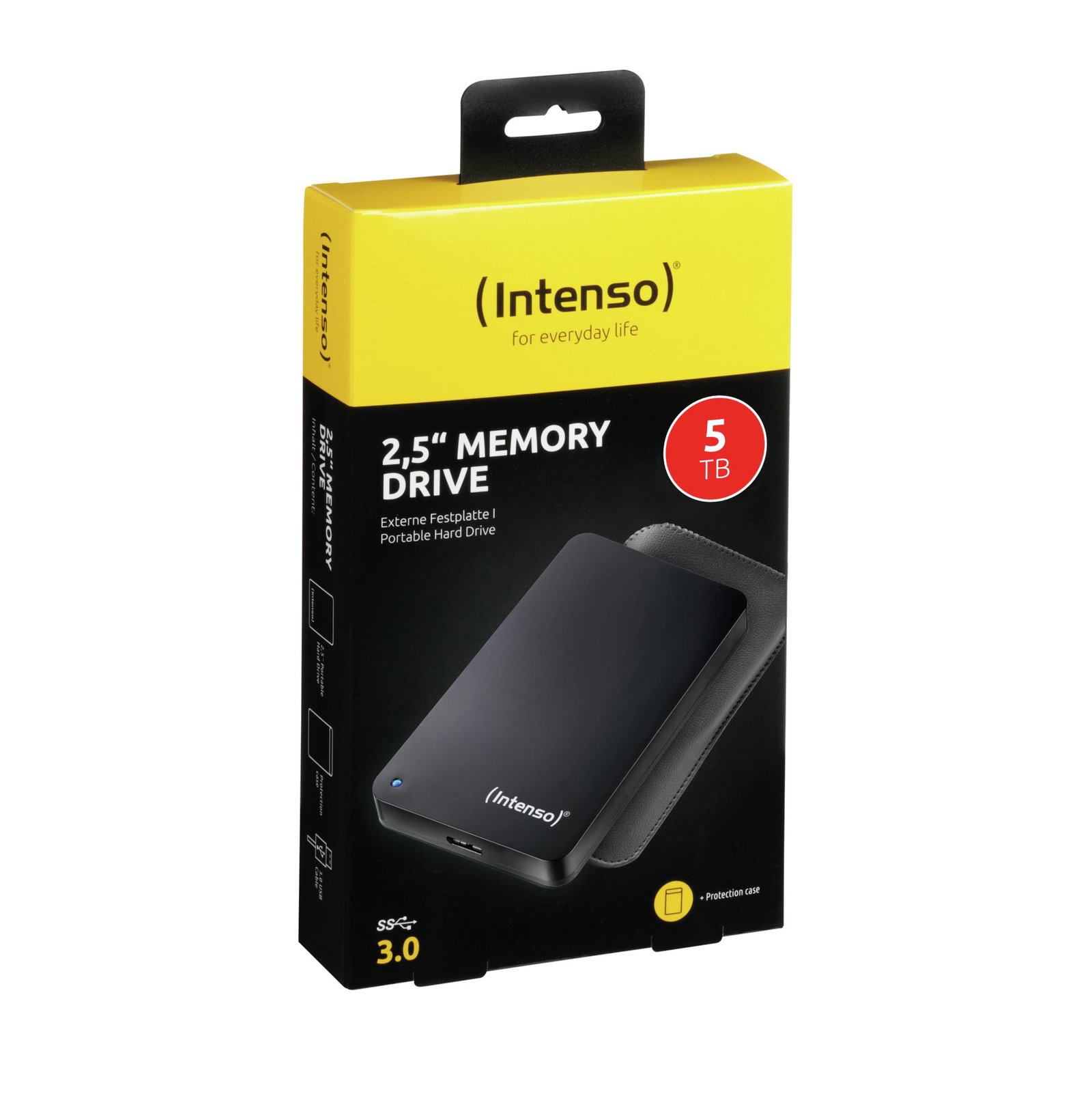 External HDD INTENSO 6023513 5TB USB 3.0 Colour Black 6023513