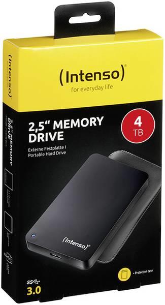 External HDD INTENSO 6023512 4TB USB 3.0 Colour Black 6023512