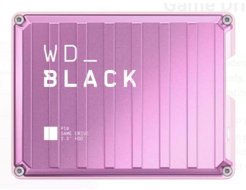 External HDD WESTERN DIGITAL P10 Game Drive WDBA2W0020BPK-WESN 2TB USB 3.2 Colour Pink WDBA2W0020BPK-WES1