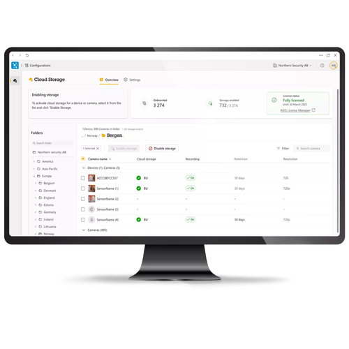 ACS CLOUD STORAGE 30D 720P 1Y - ELIC