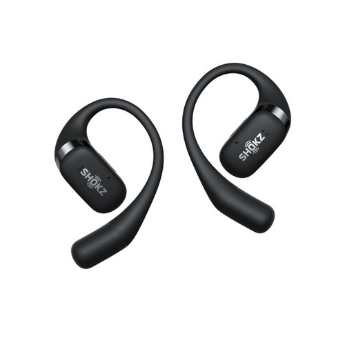 SHOKZ OPENFIT BLACK OPEN-EAR - LISTENING BUDS WITH ULTRA-SOFT S