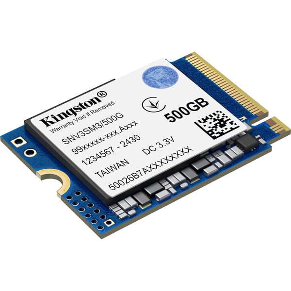 Kingston NV3 500 GB, SSD - PCIe 4.0 x4, NVMe, M.2 2230