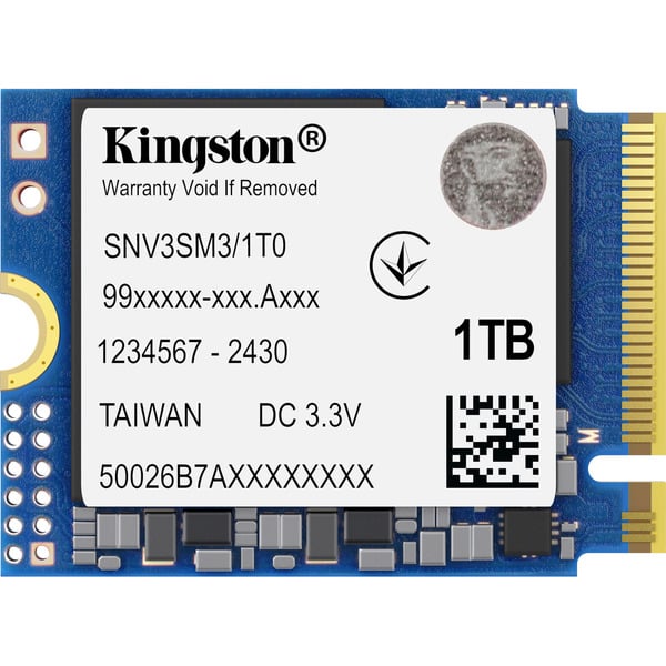 Kingston NV3 1 TB, SSD - PCIe 4.0 x4, NVMe, M.2 2230