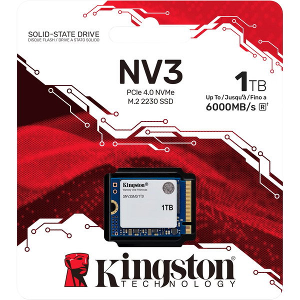 Kingston NV3 1 TB, SSD - PCIe 4.0 x4, NVMe, M.2 2230
