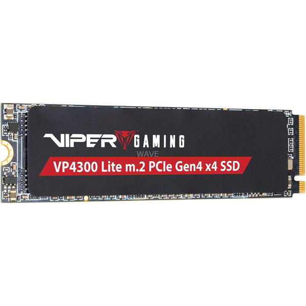 Patriot SSD 4TB 7400/6400 VP4300 Lite M.2 PAT PCIe - black, PCIe 4.0 x4, NVMe 2.0, M.2 2280