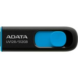 ADATA UV128 512 GB, USB-Stick - black/blue, USB-A 3.2 Gen 1