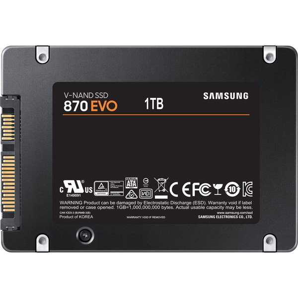 Samsung 870 EVO 1 TB, SSD - SATA 6 Gb/s, 2,5, intern