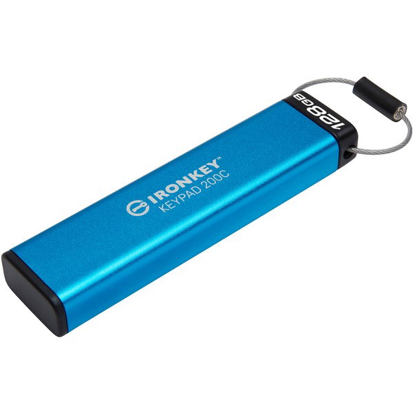 Kingston IronKey Keypad 200 128 GB, USB-Stick - USB-C 3.2 Gen 1