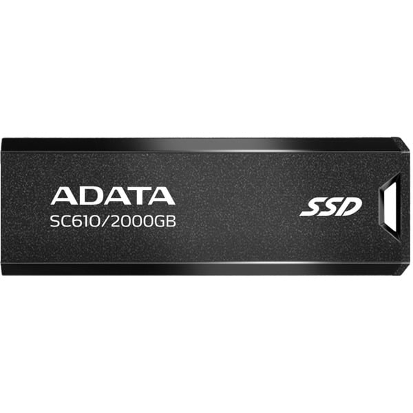 ADATA SC610 2000 GB, Externe SSD - black, USB-A 3.2 Gen 2