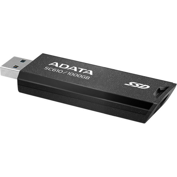 ADATA SC610 1000 GB, Externe SSD - black, USB-A 3.2 Gen 2