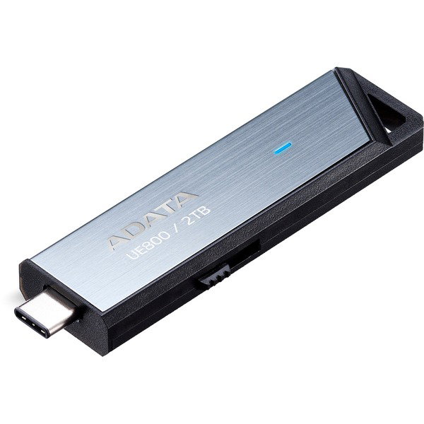ADATA UE800 2 TB, USB-Stick - aluminium (gebrstet), USB-C 3.2 (10 Gbit/s)