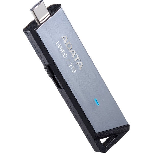 ADATA UE800 2 TB, USB-Stick - aluminium (gebrstet), USB-C 3.2 (10 Gbit/s)