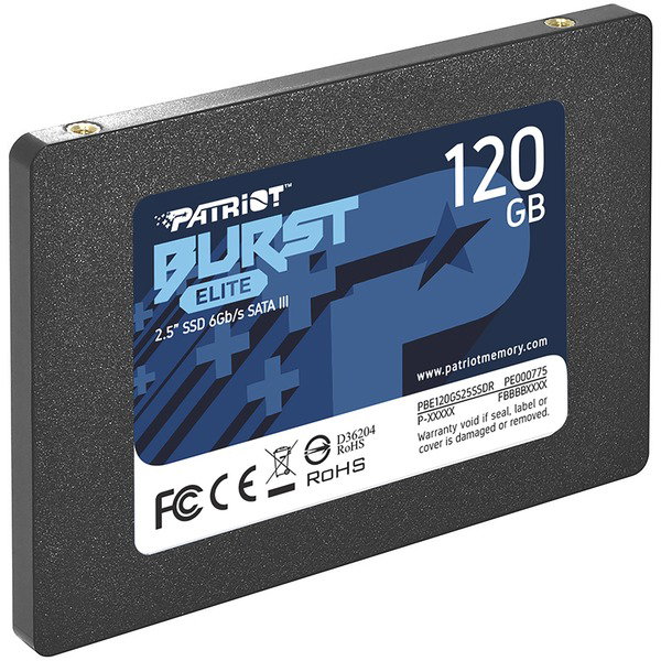 Patriot Burst Elite 120 GB, SSD - black, SATA 6 Gb/s, 2,5