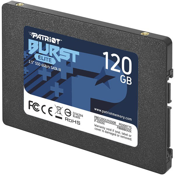 Patriot Burst Elite 120 GB, SSD - black, SATA 6 Gb/s, 2,5